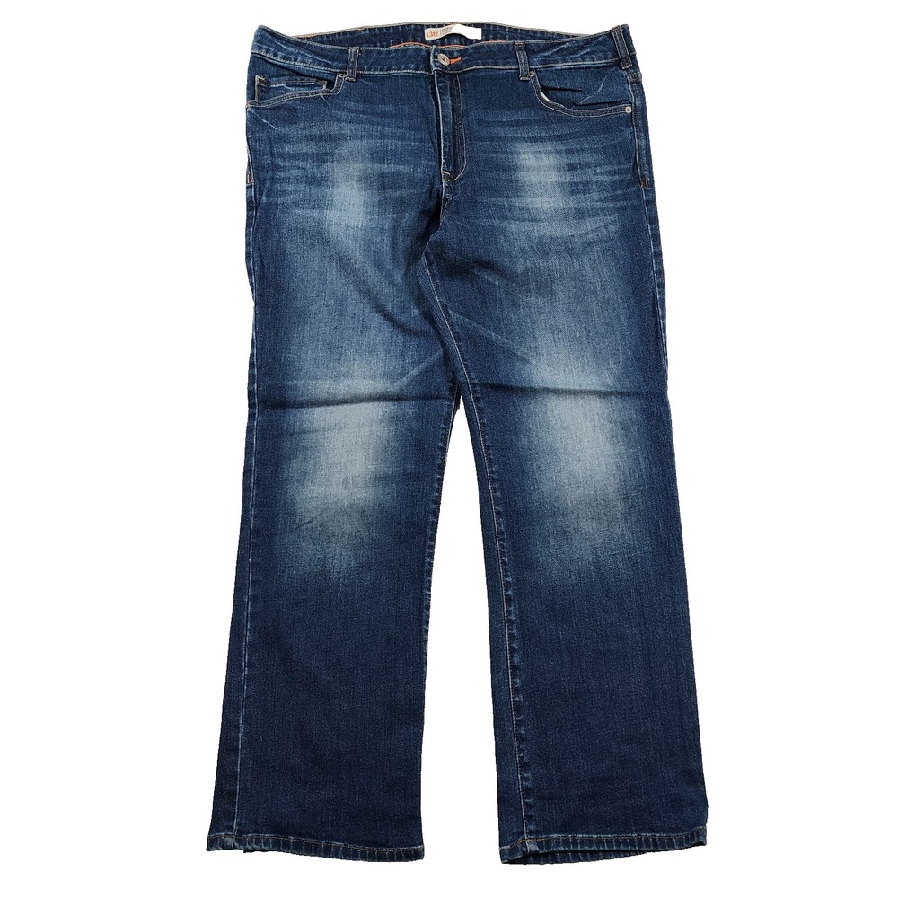 Lee Jeans Mens 42x30 Modern Series L342 Straight Fit Straight Leg Baggy Wide
